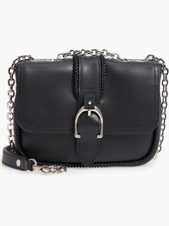 Longchamp Handbags - Longchamp Black Amazone Leather Crossbody Bag NWT